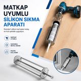 Pratikmen Matkap Uyumlu Silikon Sıkma Aparatı, Metal Gövde