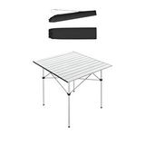 Pratikoutdoor Alüminyum Katlanabilir Kamp Ve Piknik Masası - Omuz Askılı Taşıma Çantasıyla Xl - Gümüş (axl)