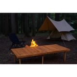 pratikoutdoor Katlanır Kamp, Piknik ve Bahçe Masası 55x110 cm - Ceviz Renk
