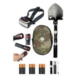 pratikoutdoor Mini Deprem Çantası, Acil Durum Seti, Araç Kiti, Kürek, Pilli Kaf