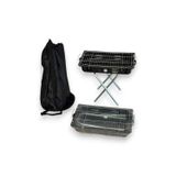 Pratikoutdoor Portatif Katlanır Ayaklı Emaye Mangal - Çantalı - 44X27CM Küçük Boy