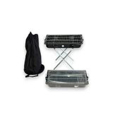 Pratikoutdoor Portatif Katlanır Ayaklı Emaye Mangal - Çantalı - 52X30CM Orta Boy