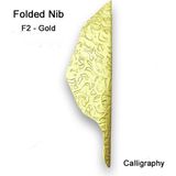 Pratikpen Kaligrafi Kalem Ucu : Gold : F2