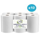 Pratiksoft 10 Koli 21cm Fotoselli Hareketli Kağıt Havlu 60 Rulo