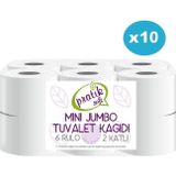 Pratiksoft 10 Koli Mini Jumbo Tuvalet Kağıdı 120 Rulo