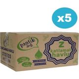 Pratiksoft 5 Koli Z Katlama Dispenser Kağıt Havlu 125 x 60 Paket