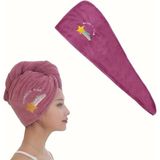 Pratikus Hızlı Kuruyan Mikrofiber Saç Havlusu - Süper Emici, Hafif & Rahat Kullanım - 25 x 65 cm - Mor