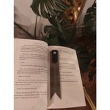 Prava Deri Isme Özel Kişileştirilebilir Hakiki Deri Kitap Ayracı Kitap Ruha Ilaçtır Unisex Gerçek Deri - Yeşil