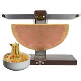 Precıstech Elektrikli Peynir Isıtıcı, Çift Isıtma Bölgeli Raclette Peynir Eritici, Dayanıklı Metal Raclette, Aile ve Parti Için Kompakt Raclette - Siyah