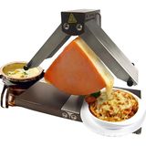 Precıstech Ev Için Raclette, Elektrikli Peynir Eritici 900W, Yapışmaz Peynir Tepsili Ayarlanabilir Raclette, Katlanabilir Kompakt - Siyah
