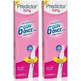 Predictor Early Gebelik Testi 2'li Paket Hassas Ölçüm 6 Gün Önceden Sonuç Ergonomik Tasarım