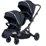Prego 2223T Ibiza Siyah Plus Bebek Travel Sistem İkiz Bebek Arabası