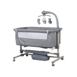 Prego 4091 Carmela Anne Yanı Gri Elektrikli Beşik