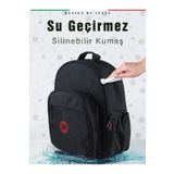 Prego Anne Bebek Çantası Siyah Kırmızı