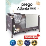 Prego Atlanta Max Alt Açma Üniteli Oyun Parkı 70 x 120 cm + Yataklı - Bej