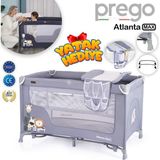 Prego Atlanta Oyun Parkı 70*120 cm + Yatak - Gri