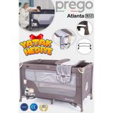 Prego Atlanta Park Yatak Oyun Parkı 70x120 cm - Sallanır Katlanabilir Beşik + Yatak Hediyeli