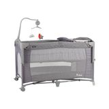 Prego Bedside Anne Yanı Oyun Parkı 70x120 cm Gri