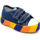 Prego Cırtlı Bebek Pudra Işıklı Sneaker Laci - Lacivert