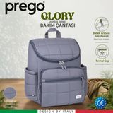 Prego Glory Bebek Bakım Çantası Yeni Sezon - Açık Gri
