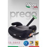 Prego Hera 15-36 kg Emniyet Kemeriyle Kullanılabilen Isofixli Yükseltici Oto Koltuğu I-Size-Belgeli - Siyah