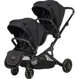 Prego Ibiza Plus 2223 İkiz Bebek Arabası Katlanabilir Yapısı ile 20 kg Taşıma Kapasitesi Sunar - Siyah