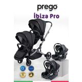 Prego Ibiza Pro Travel Bebek Arabası + 2 Adet Puset Dahil Tam Set