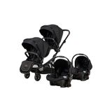Prego Ibiza Travel System (SEYEHAT SİSTEM) Ikiz Bebek Arabası 2 Adet Puset Tam Set gri (YENİ MODEL)
