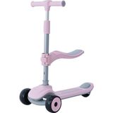 Prego Katlanabilir Nitro Scooter 3+ Yaş İçin Bluetooth Özellikli Işıklı Pembe Tekerlekler