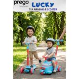 Prego Lucky İlk Arabam & Scooter 1-12 Yaş Arası Çocuklar İçin Mavi Renkli Kaymaz Tekerlek