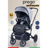 Prego Maybach Çift Yönlü Bebek Arabası - UPF 50+ UV Korumalı 22 kg Taşıma Kapasitesi ile Pratik Kullanım - Gri