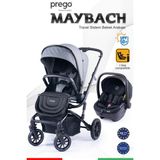 Prego Maybach İ-Size UV Tenteli Travel Sistem Bebek Arabası - Gri
