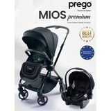 Prego Mios Premium Seyahat Sistem Bebek Arabası 22 kg Taşıma Kapasitesi ile Katlanabilir Özellik - Siyah