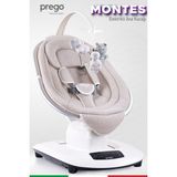 Prego Montes Uzaktan Kumandalı, Müzikli ve Otomatik Sallanan Elektrikli Ana Kucağı & Ev Tipi - Gri