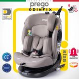 Prego Odinfix Alarmlı 360 Derece Dönebilen -0-36 kg -I-Size Belgeli - Top Tetherlı Oto Koltuğu - Bej