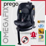Prego Omegafix Alarmlı 360 Derece Dönebilen I-Size 0-36 kg Oto Koltuğu siyah