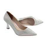 Prego (Park Moda) Kadın Stiletto Ayakkabı Gumüş - Gümüş