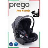 Prego Premium Ana Kucağı - Taşıma - Oto Koltuğu Özellikli Bebek Puseti - Gri