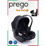 Prego Premium Ana Kucağı - Taşıma - Oto Koltuğu Özellikli Bebek Puseti - Siyah