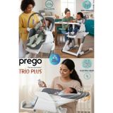 Prego Trio Plus 3'ü 1 Arada Mama Sandalyesi - Yatırılabilir Sırt Ayarlı ve Tekerlekli Lüks Yemek Koltuğu