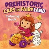 Prehistoric Cars in Fairyland – A Magical Coloring Book for Kids Ages 3-7: Whimsical Dinosaurs, Fairy Drivers, and Fantasy Cars in an Enchanted Land