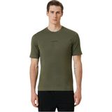 Premiata Saf Pamuk Erkek Haki T-Shirt Athens (Made In Italy)
