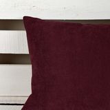 Premier Home 45x45 cm Süet Sedef Bordo Yastık