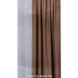 Premier Home Assos Taş Rengi Fon Perde 150x260 Gri