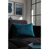 Premier Home Biyeli Kadife Kırlent Kılıfı Turkuaz 30x40