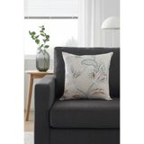 Premier Home Duck Çiçekli Kırlent Kılıfı Bej 40x40