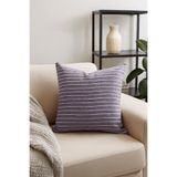 Premier Home Duck Çizgili Kırlent Kılıfı Lila 40x40