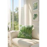 Premier Home Duck Yapraklı Kırlent Kılıfı Yeşil V1 38x38