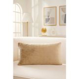Premier Home Düz Kadife Kırlent Kılıfı Gold 30x50