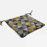 Premier Home Geometrik Minder Sarı (4'Li Paket)